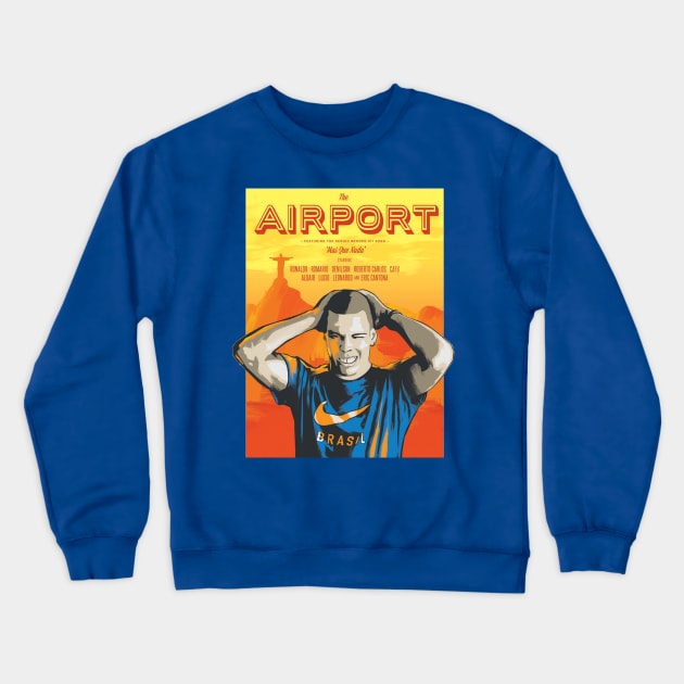 Classic Ads - Ronaldo & Brazil football team - THE AIRPORT (1998) Crewneck Sweatshirt by OG Ballers